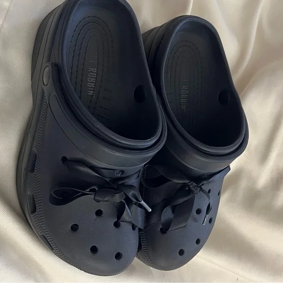 Cape Robbin Gardener Chunky Platform Clogs Ankle Strap Slip On Sandal 10 M Black - Picture 4 of 6